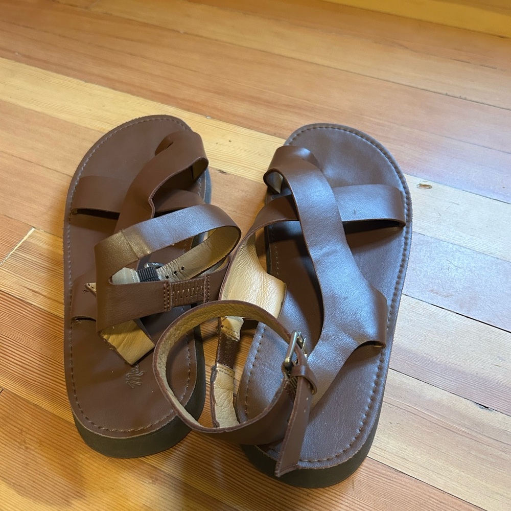 Madewell Natasha Platfom Sandal in Dark Coffee - Picture 8 of 8